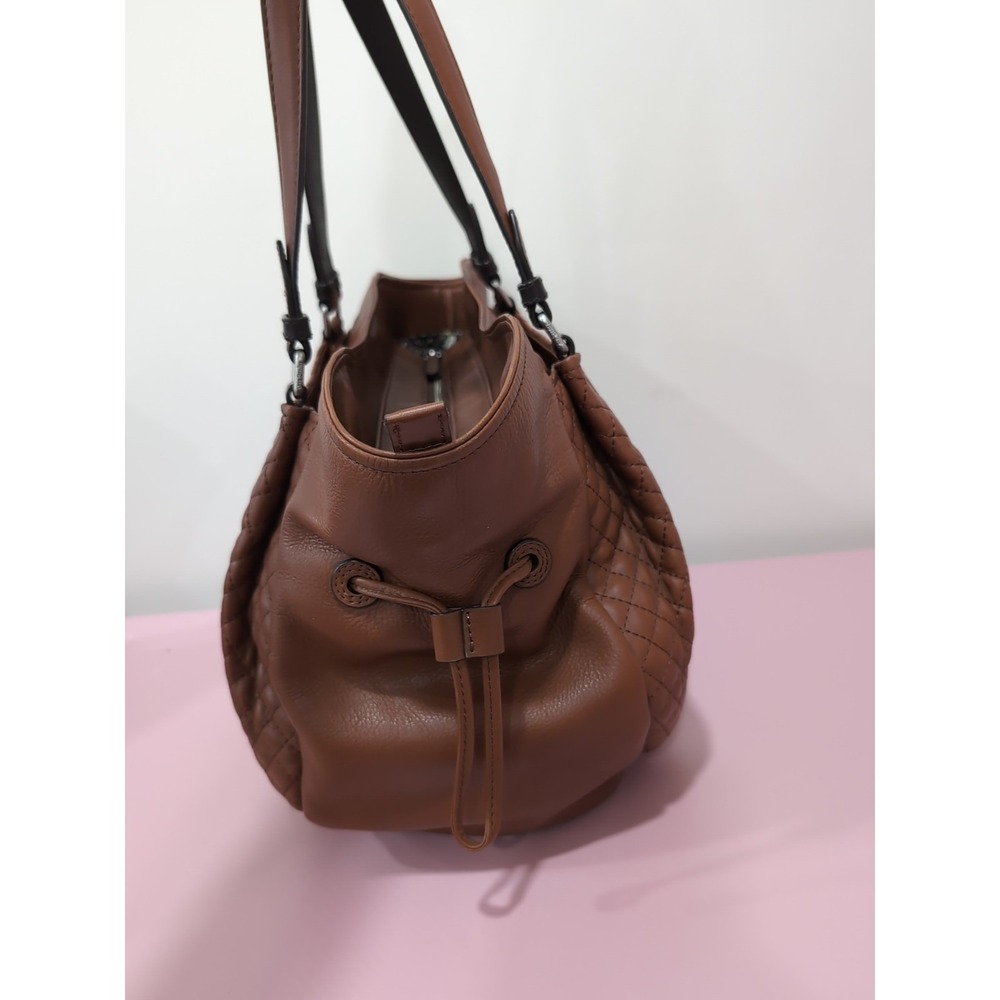 Vera Bradley Leather Carryall Glenna in Gallatin Classic Mocha Shoulder Bag - Picture 6 of 8